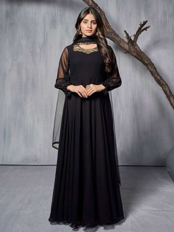 Inddus 2025 black anarkali