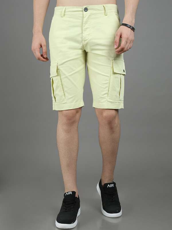 Yellow khaki hot sale shorts