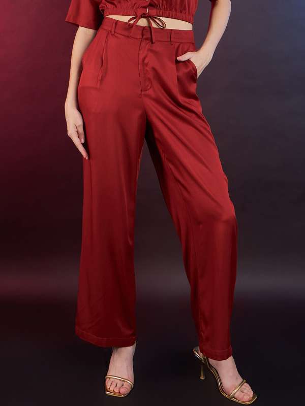 Wide leg 2024 pants myntra