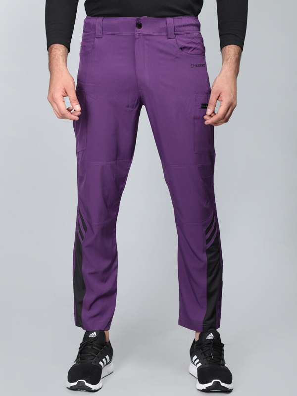 Purple shop running pants