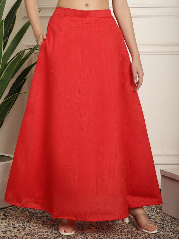 Long skirt deals red colour
