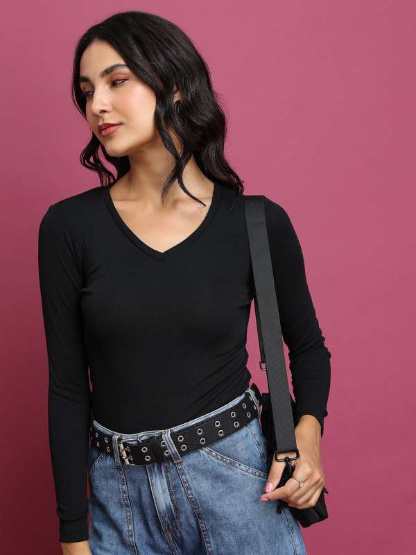 Buy Black Tops for Women by LAGASHI Online