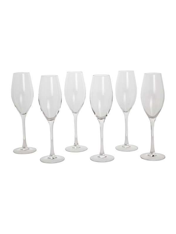 Rose Mimosa Glass Mauve Set Of 6 150 ml