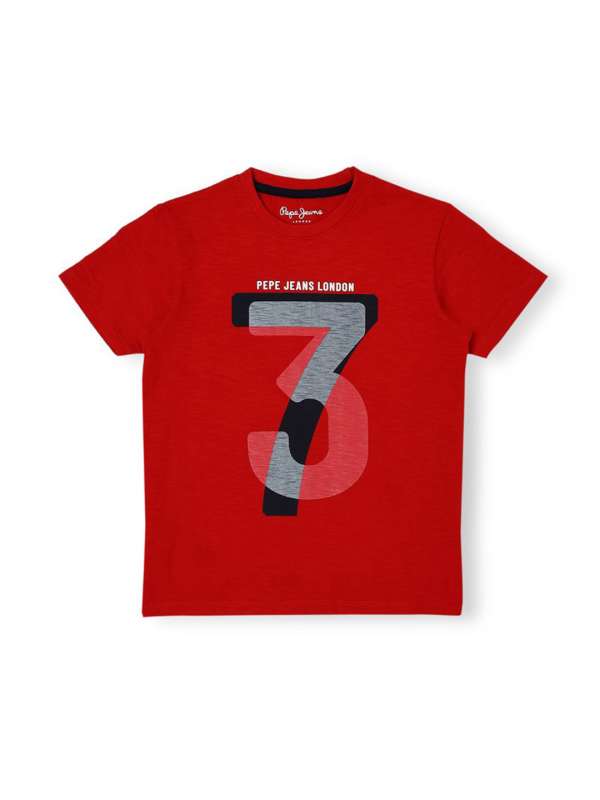 Pepe jeans red t shirt new arrivals