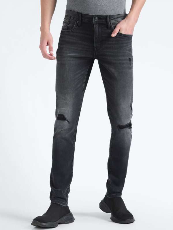 Black ripped jeans outfit mens sales