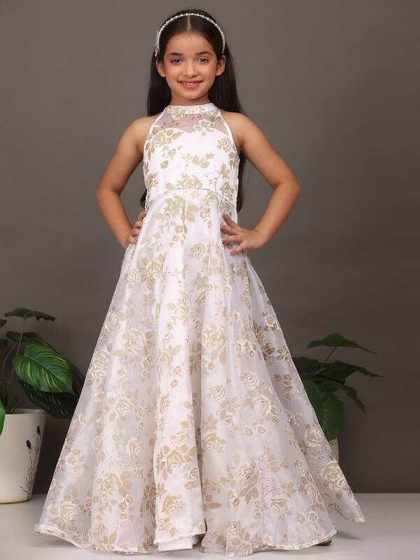 Buy Off White Party Wear Gown for Girls | Gowns-hoanganhbinhduong.edu.vn