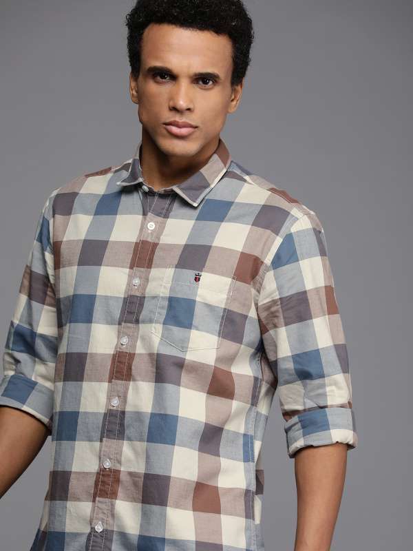 Louis Philippe Jeans Multi Checked Slim Fit Casual Shirt Buy