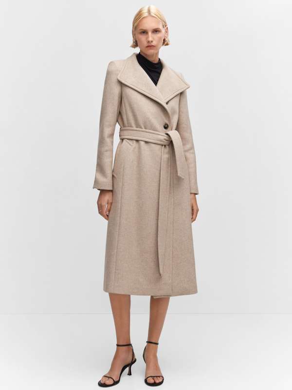 Mango wool blend coat cheap