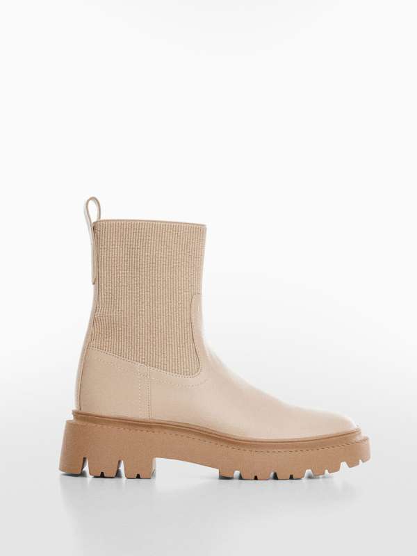 Mango Beige Boots Buy Mango Beige Boots online in India