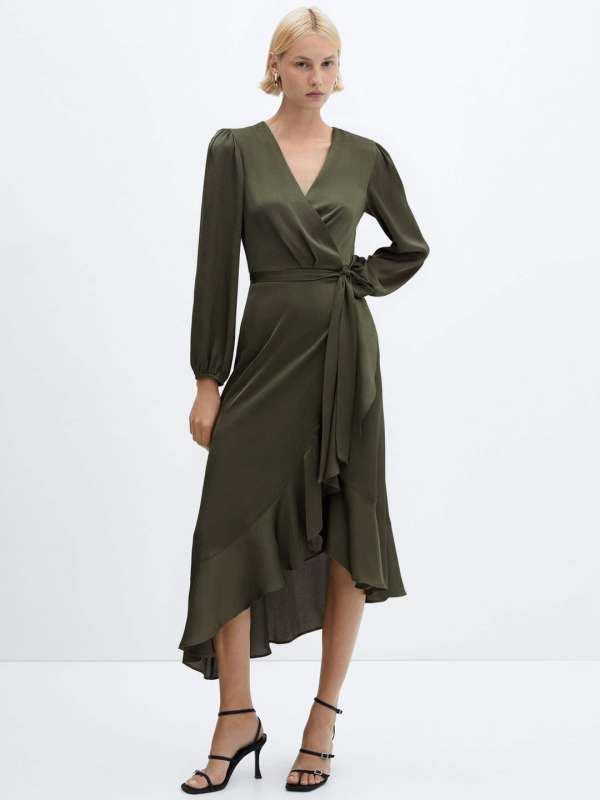 Khaki Dresses Buy Trendy Khaki Dresses Online in India Myntra