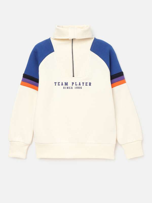 Off white blue collar sweatshirt new arrivals