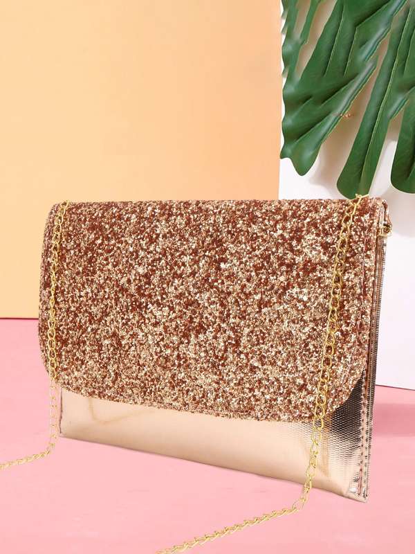Copper store metallic handbags