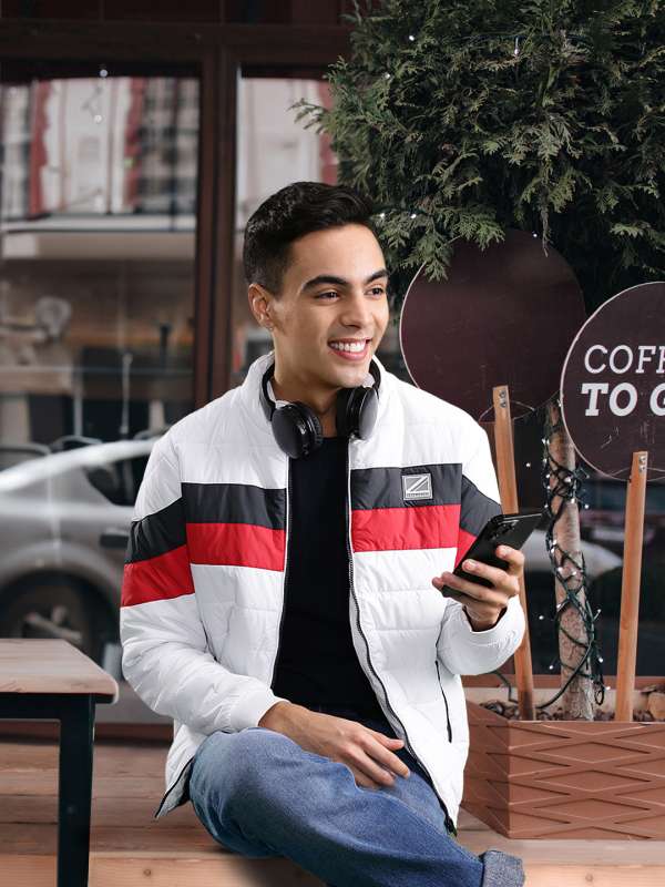 Pepe Jeans White Jackets Buy Pepe Jeans White Jackets online in India