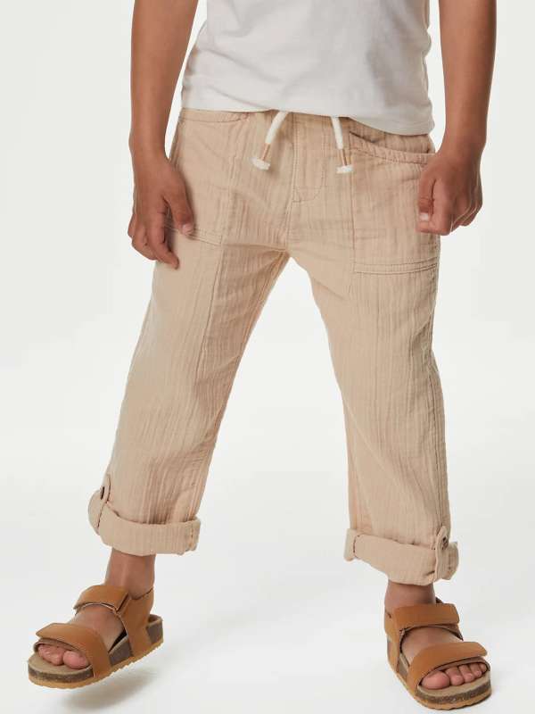 Buy Green Trousers & Pants for Men by Marks & Spencer Online