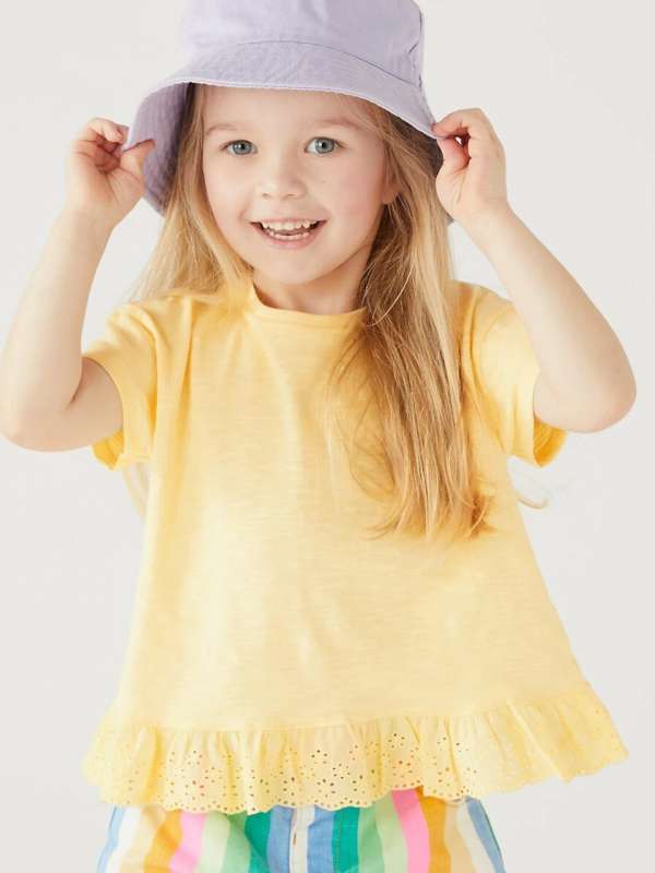 Girls yellow top top