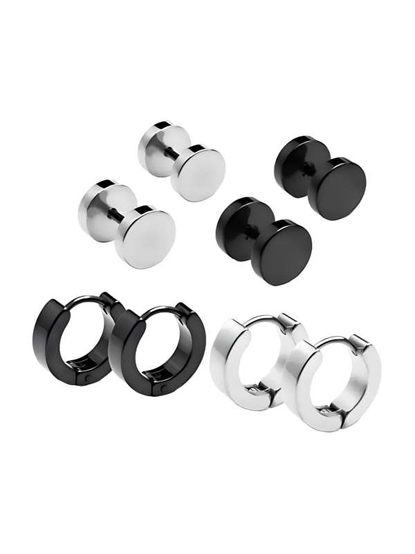 Silver earrings for mens online on sale