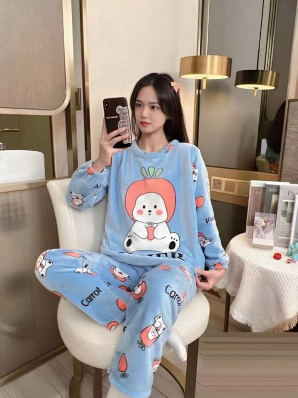 Woolen night suit for girls cheap