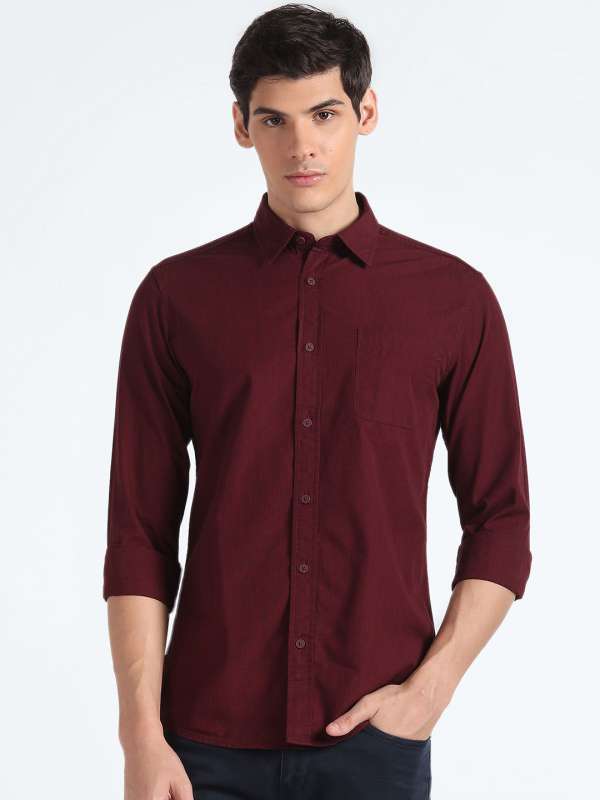 Burgundy Shirts Buy Burgundy Shirts online in India
