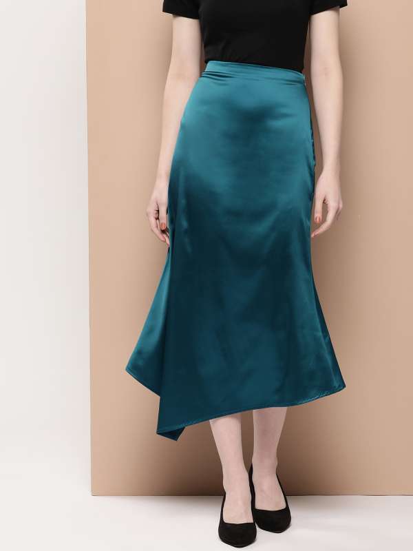 Satin Skirt - Buy Trendy Satin Skirt Online in India