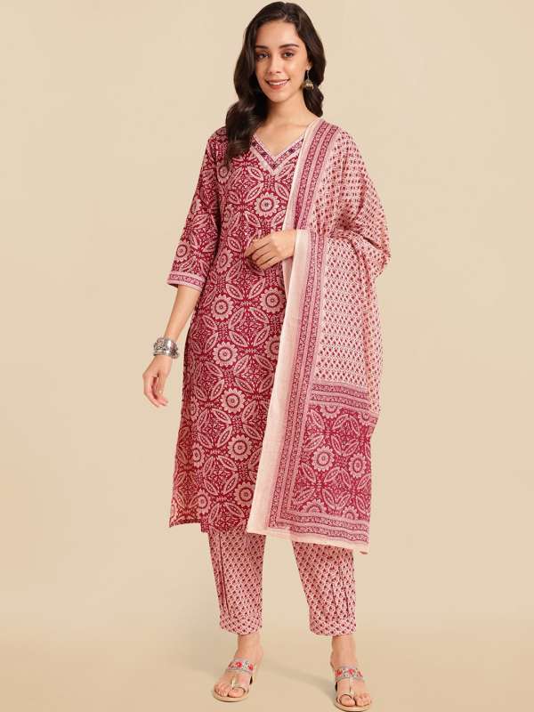 Kalamkari Churidar Kurtas Sets Salwar Dupatta Buy Kalamkari