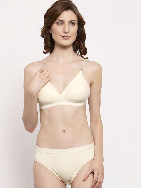 Buy Calvin Klein Women's Cotton Bralette and Briefs Underwear Set (M,  WHITE) Online at desertcartINDIA