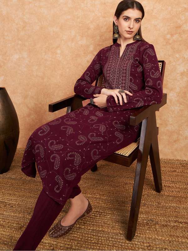 Gerua Salwar Suitlatest plain kurti styles trending kurta
