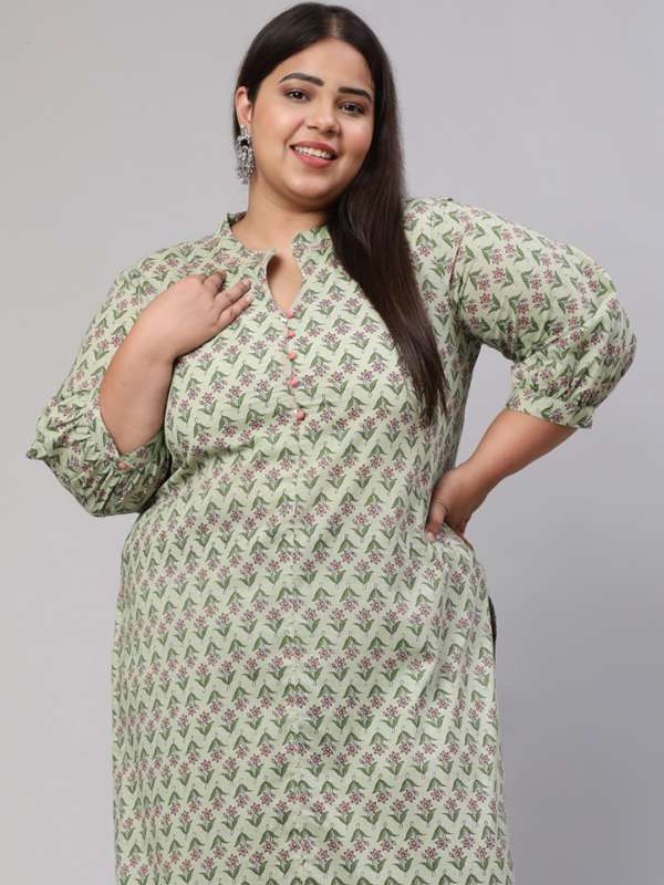 Myntra plus size kurtis online