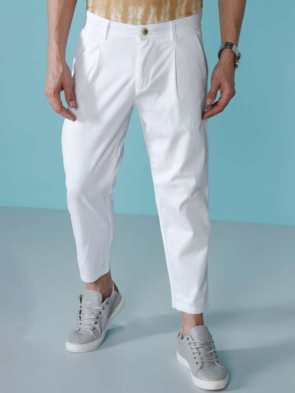 Breathable Men Cotton Pleated Low Crotch Harem Trousers - Buy