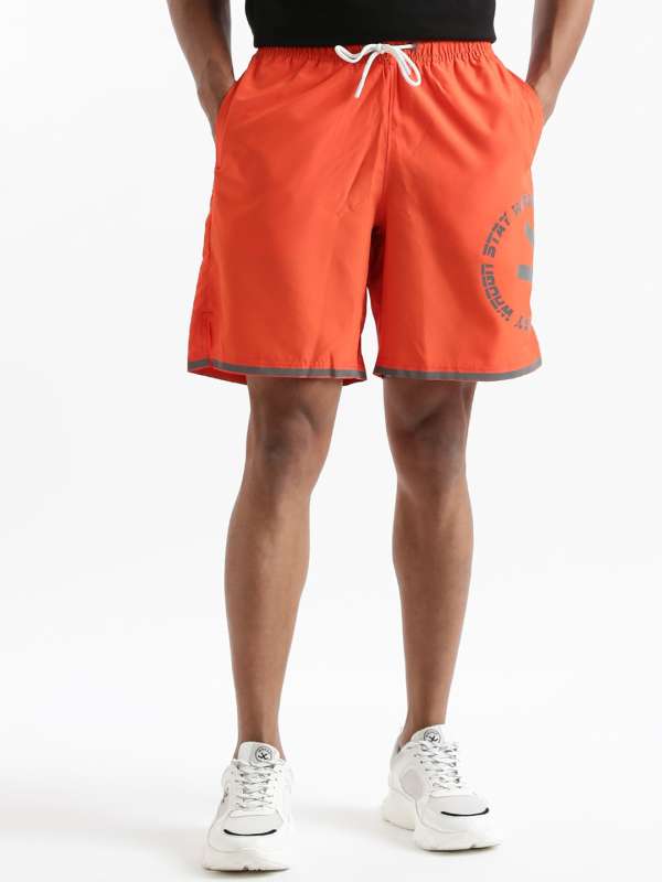 Orange running shorts mens outlet