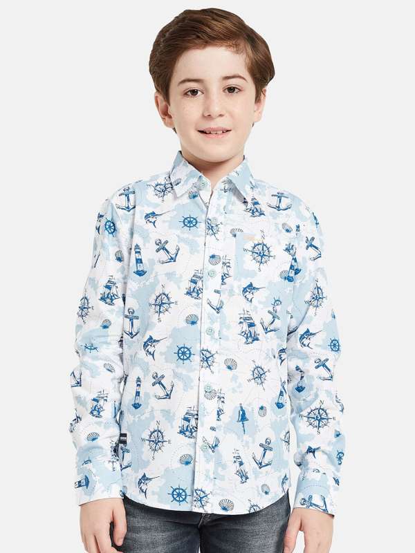 Octave Blue Long Sleeves Casual Shirts Buy Octave Blue Long