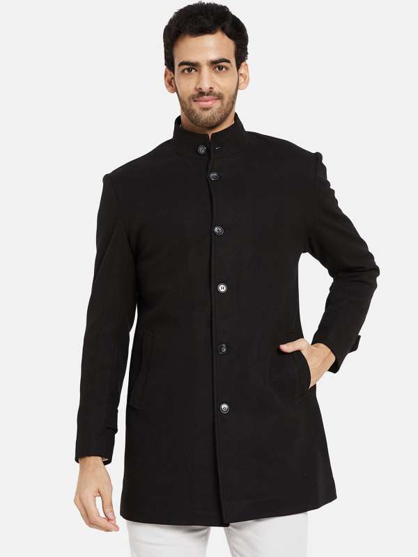 Mens collar coat clearance