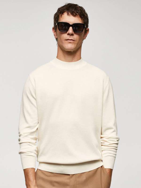 Men Cream Sweaters Buy Men Cream Sweaters online in India
