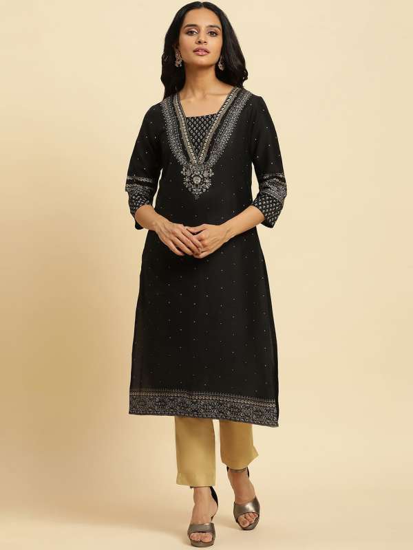W Black Kurtas Buy W Black Kurtas online in India