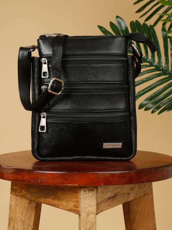 Mens leather sales sling bags online