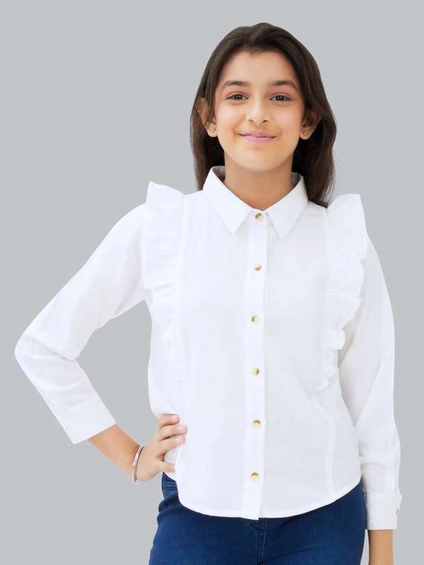 Girls White Shirts Buy White Shirt For Girls Online Myntra