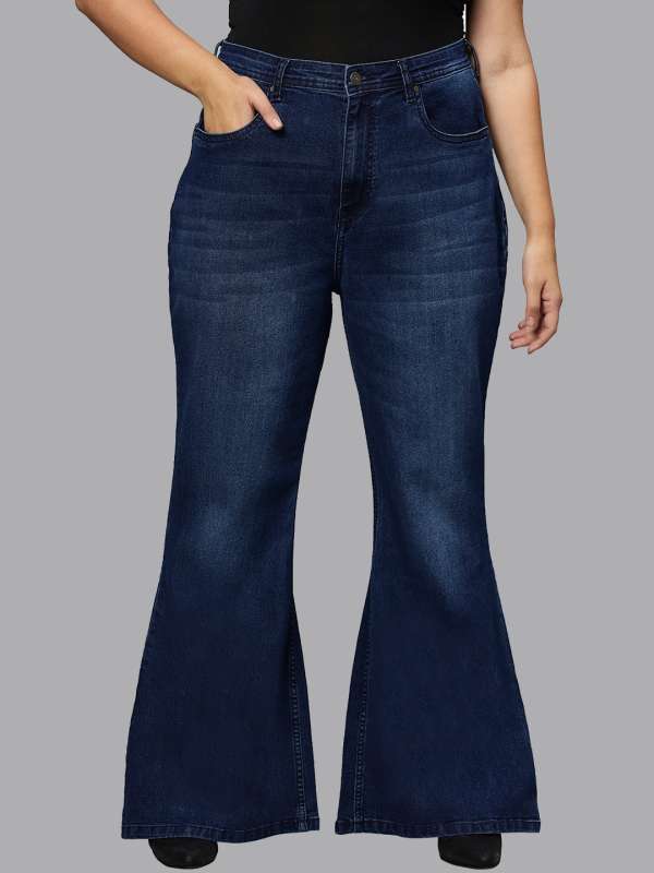 Buy Turning Blue Women Plus Size Wide Leg High Rise Stretchable Jeans -  Jeans for Women 23483346