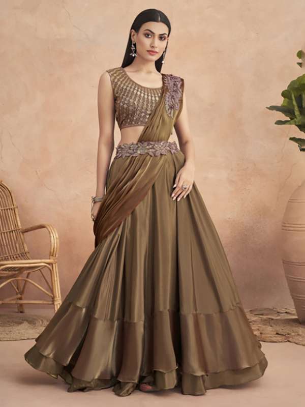 Lehenga saree clearance online shopping myntra