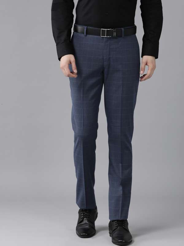Blue Trousers Buy Latest Blue Trousers Online in India Myntra