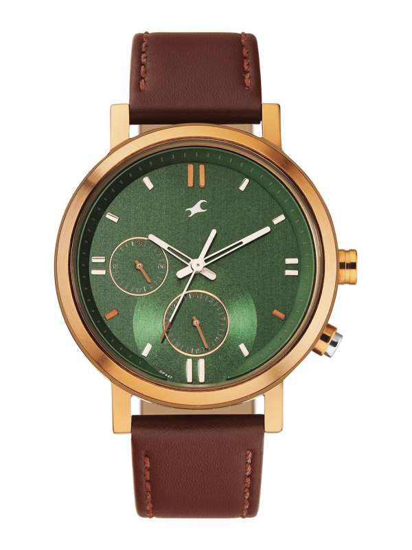 Fastrack green outlet strap watch