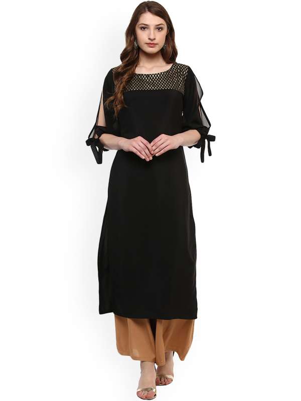 Sangria Black Solid Straight Kurta 6991402.htm Buy Sangria Black Solid Straight Kurta 6991402.htm online in India