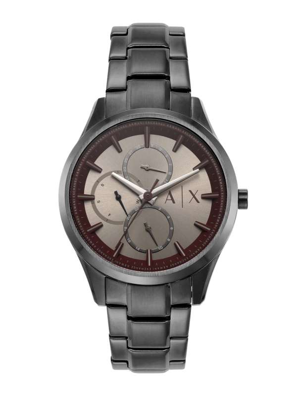 Armani Exchange Grey Stainless Steel Analogue Watch Buy Armani