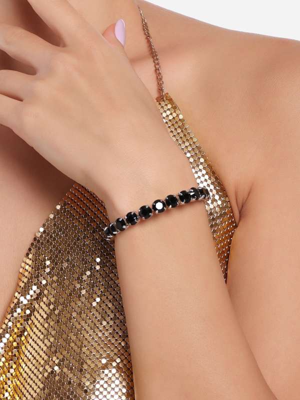 Buy Silver-Toned Bracelets & Bangles for Women by MAHI Online