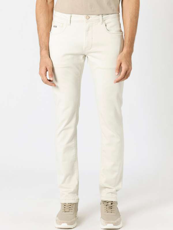 Myntra outlet white jeans