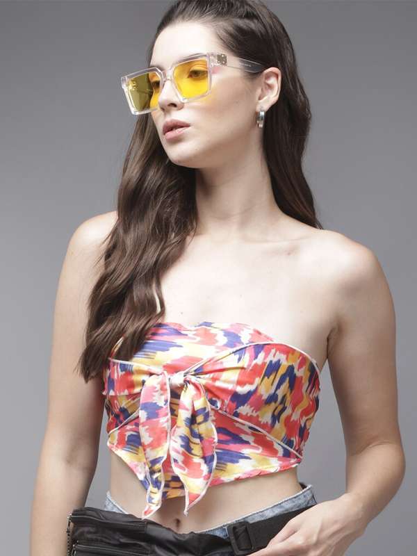Tube on sale tops myntra