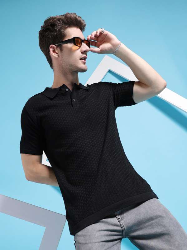 Sueter polo negro deals