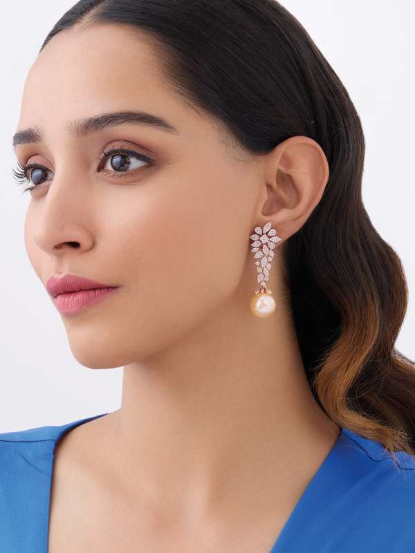 Zircon Earrings Buy Zircon Earrings Online in India Myntra