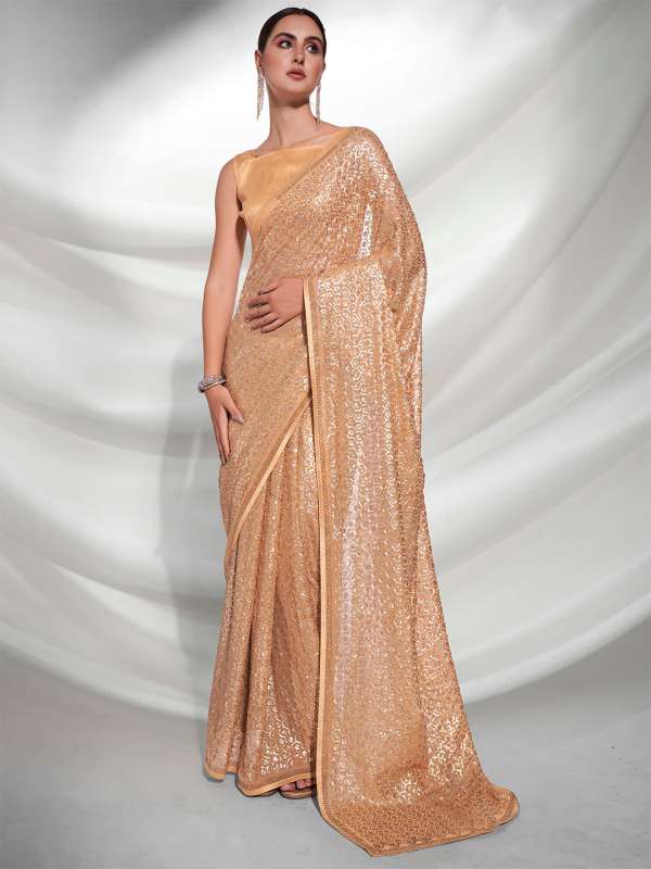 Myntra golden discount saree