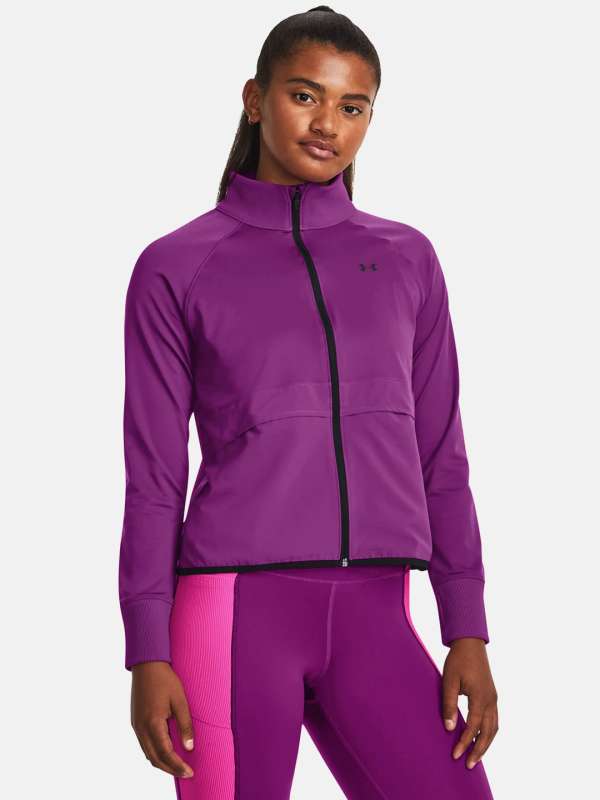 Under armour jackets women silver discount