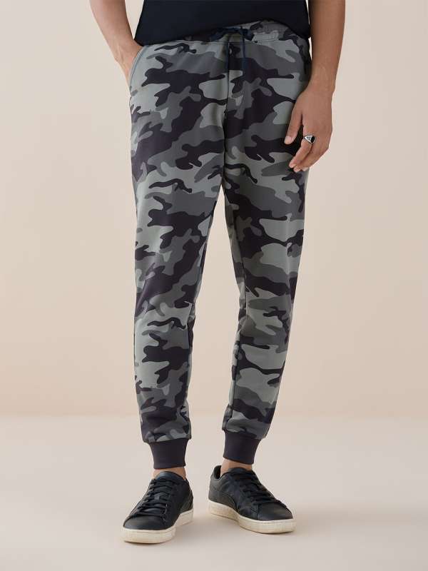 Mens grey camo on sale joggers