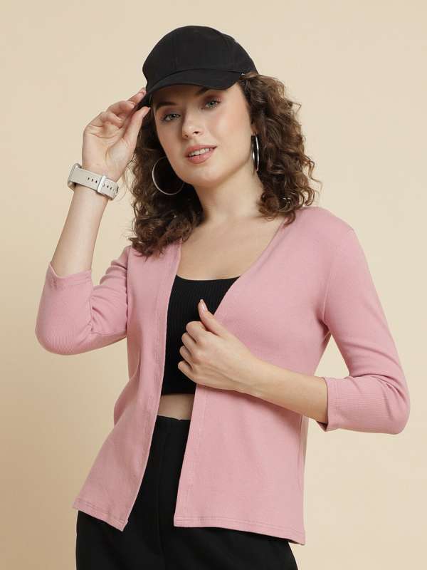 Pink shrug online 2025